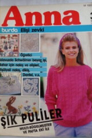 Anna Burda Elişi Zevki 1987 / 3 (Paftalı)