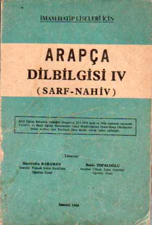 Arapça Dilbilgisi IV Hayreddin Karaman