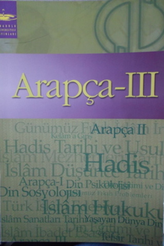 Arapça III Ahmet Turan Arslan