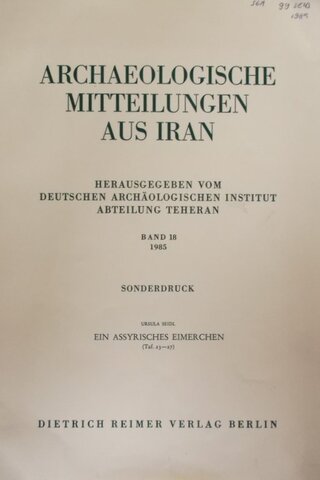 Archaeologische Mitteilungen Aus İran