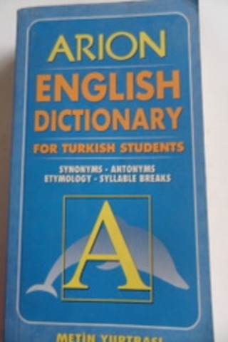 Arion English Dictionary For Turkish Students Metin Yurtbaşı