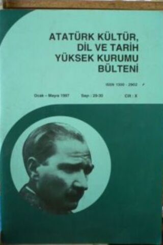 Atatürk Kültür Dil ve Tarih Yüksek Kurumu Bülteni / Ocak-Mayıs 1996 Sa
