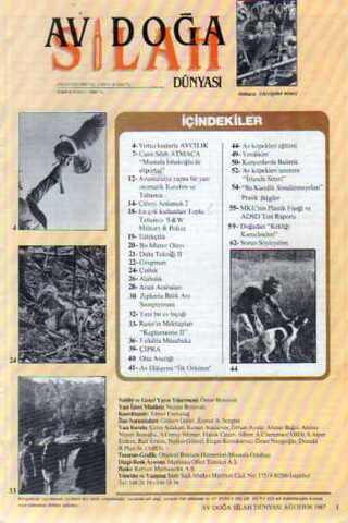 Av Doğa Silah Dünyası Dergisi 1987 / 8
