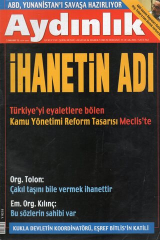 Aydınlık Dergisi 2004 / 862