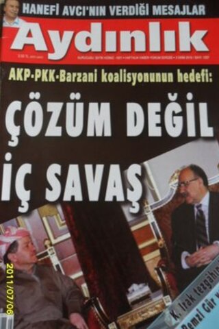 Aydınlık Dergisi 2010 / 1207 - AKP - PKK - Barzani Koalisyonun Hedefi: