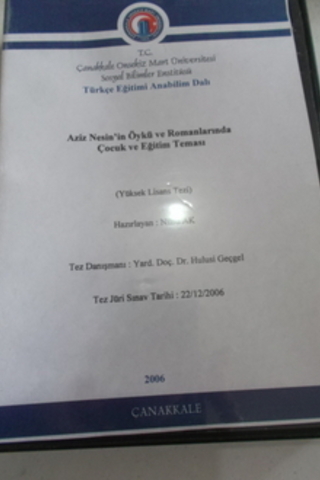 Aziz Nesin'in Öykü ve Romanlarında Çocuk ve Eğitim Teması