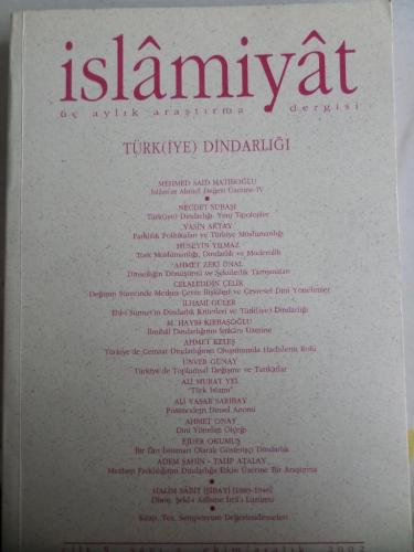 İslamiyet Üç Aylık Araştırma Dergisi 2002 Cilt:5 Sayı:4