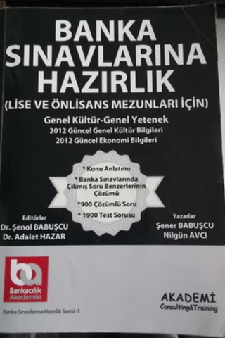 Banka Sınavlarına Hazırlık Şenol Babuşcu
