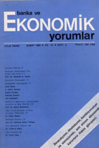 Banka Ve Ekonomik Yorumlar 1984 /2