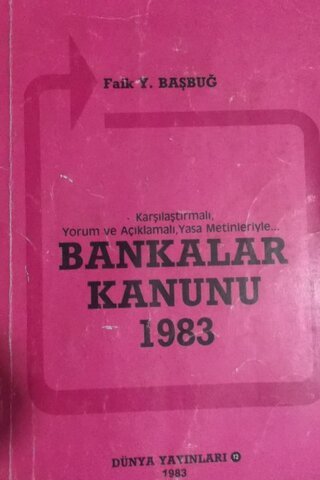 Bankalar Kanunu 1983 Faik Y. Başbuğ