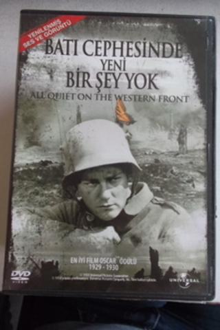 Batı Cephesinde Yeni Bir Şey Yok Film DVD'si