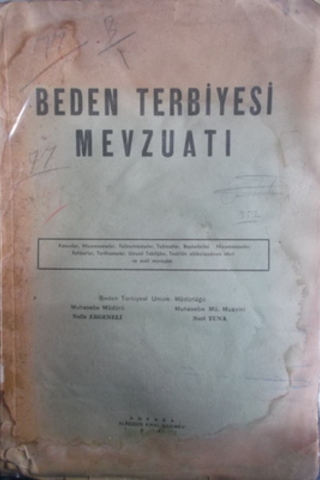 Beden Terbiyesi Mevzuatı Nafiz Ergeneli