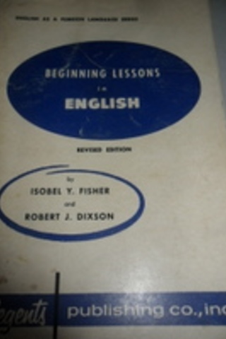 Beginning Lessons In English