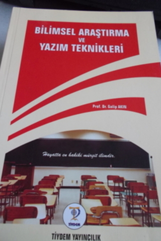 Bilimsel Araştırma ve Yazım Teknikleri Galip Akın