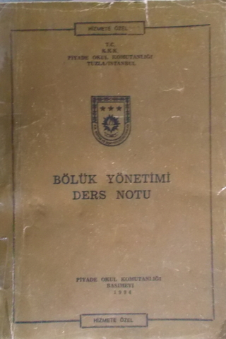 Bölük Yönetimi Ders Notu