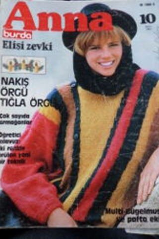 Anna Burda Elişi Zevki 1984 / 10 (Paftalı)