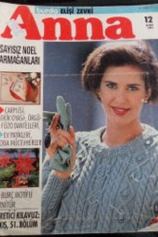 Anna Burda Elişi Zevki 1991 / 12 (Paftalı)