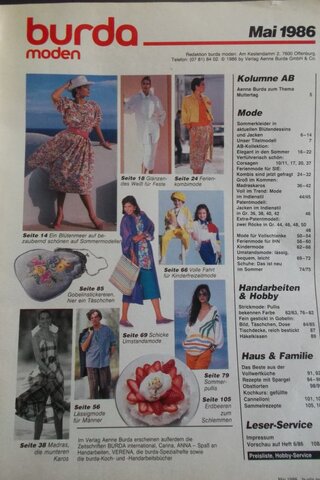 Burda Dergisi 1986 / 5 Burda Dergisi 1986 / 5