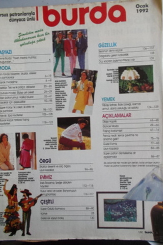 Burda Dergisi 1992 / 1
