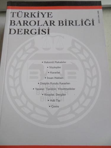 Türkiye Barolar Birliği Dergisi 2005 / 61