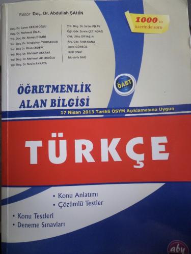 Türkçe Öğretmenlik Alan Bilgisi