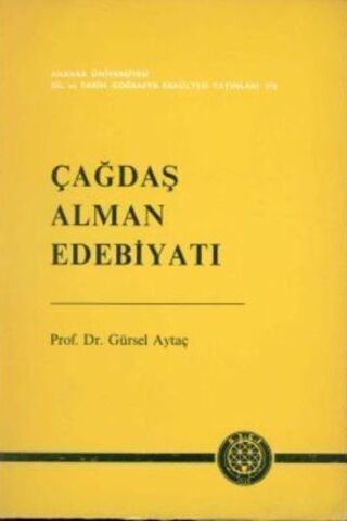 Çağdaş Alman Edebiyatı Prof. Dr. Gürsel Aytaç