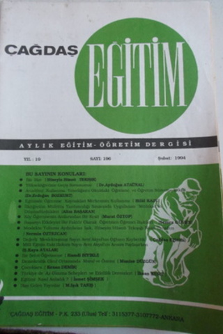 Çağdaş Eğitim Dergisi 1994 / 196