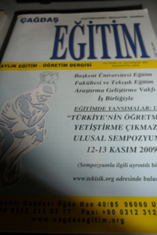 Çağdaş Eğitim Dergisi 2009 / 363