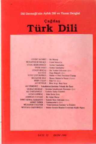 Çağdaş Türk Dili Dergisi 1990 / 32