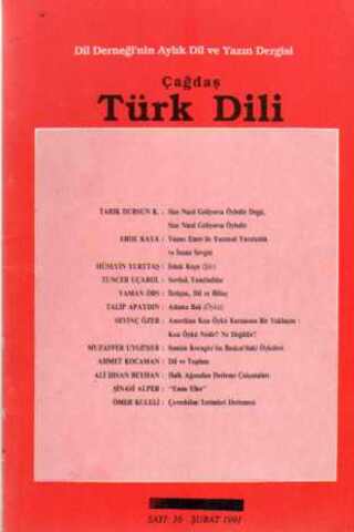 Çağdaş Türk Dili Dergisi 1991 / 36