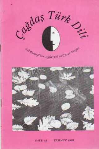 Çağdaş Türk Dili Dergisi 1991 / 41