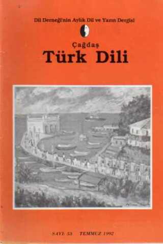Çağdaş Türk Dili Dergisi 1992 / 53