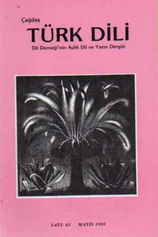 Çağdaş Türk Dili Dergisi 1993 / 63