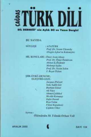Çağdaş Türk Dili Dergisi 2000 / 154