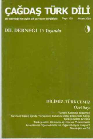 Çağdaş Türk Dili Dergisi 2002 / 170