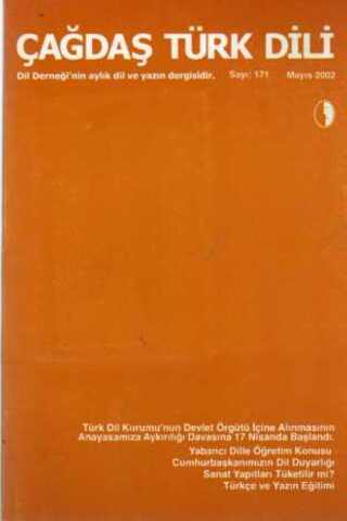 Çağdaş Türk Dili Dergisi 2002 / 171