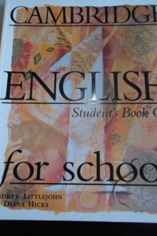 Cambridge English Student's Book One For Schools Andrew Littlejohn