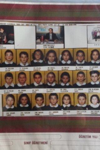 Çanakkale Çan Cumhuriyet İlkokulu 5-A Sınıfı 1990-1991 Öğretim Yılı Fo