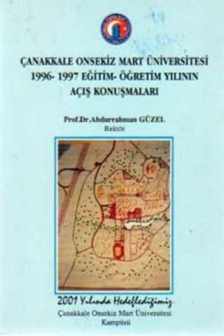 Çanakkale Onsekiz Mart Üniversitesi 1996-1997 Eğitim-Öğretim Yılının A