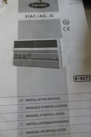 Carrier Kat Kalorifer Kullanım Kılavuzu / Elektrikli Aletler Kullanım 