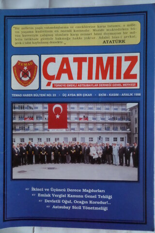 Çatımız TEMAD Haber Bülteni No:23 Ekim-Kasım-Aralık 1998
