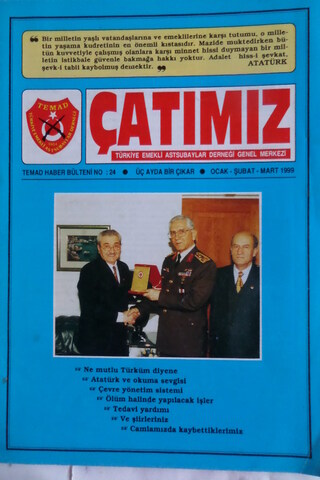 Çatımız TEMAD Haber Bülteni No:24 Ocak-Şubat-Mart 1999