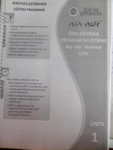 Özel Eğitimde Program Geliştirme*