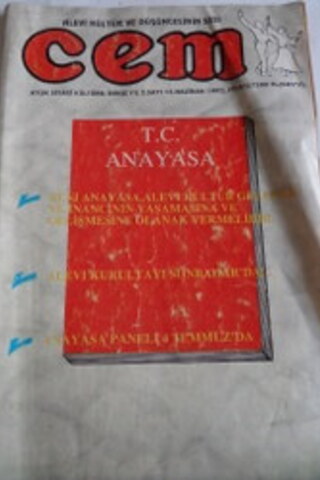 Cem Aylık Siyasi Kültürel Dergi 1992 / 13