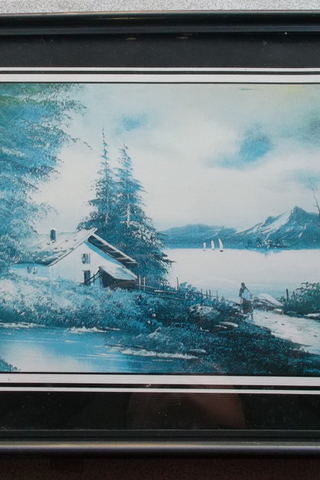 Çerçeveli Manzara Resmi