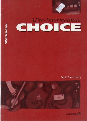 Choice Pre Intermediate Workbook Scott Thornbury
