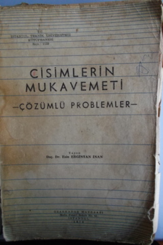 Cisimlerin Mukavemeti - Çözümlü Problemler Esin Ergintan İnan