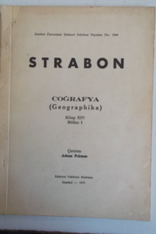 Coğrafya ( Geographika ) Kitap XIV Bölüm I Strabon