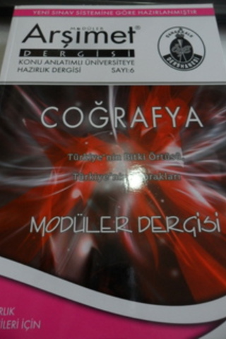 Coğrafya Modüler Dergisi Sayı: 6