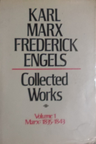 Collected Works Volume 1 Karl Marx